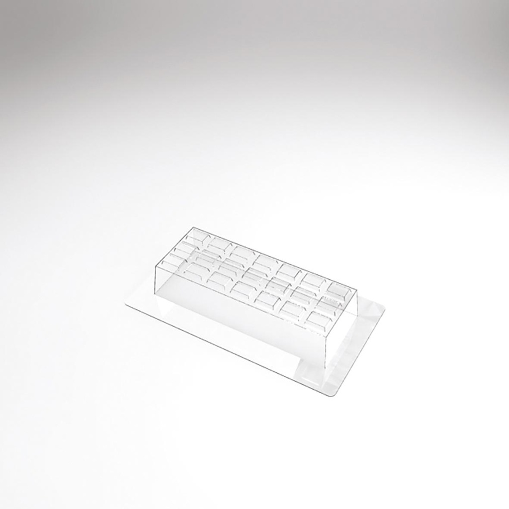 070523 PCB MOULDS ENTREMETS TABLET FOR 30 P 18X17 CM P. 4 CM 30PCES ***S/CD***