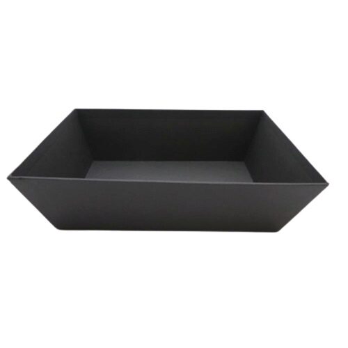 PANIER CARTON RECTANGLE 28 X 19 NOIR28 X 19 X H 8
