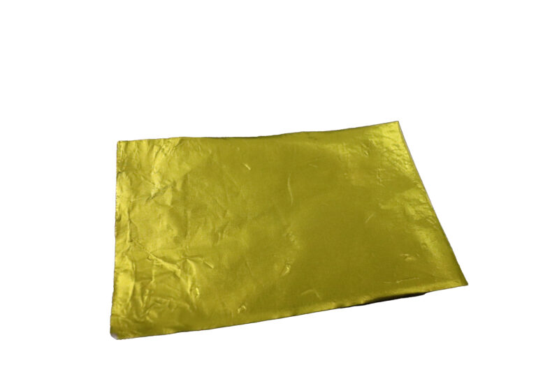 COUPONS ALU POUR PRALINES 11 CM X 7 CM JAUNE 200 PCES