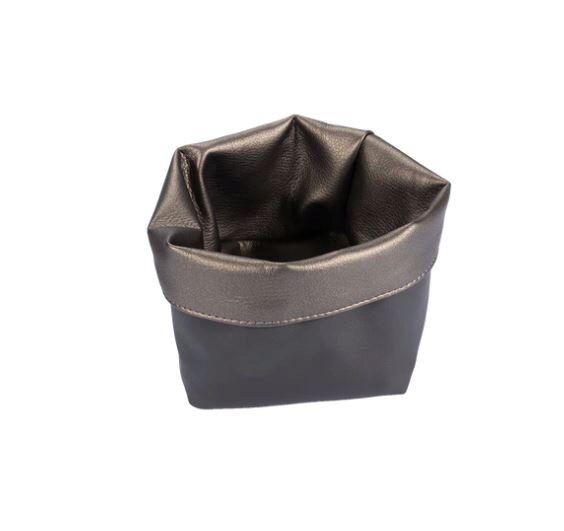 PAVELINNI BASKET 14X14CM METALIK GUNMETAL/ANTHRACITE 1011/0007