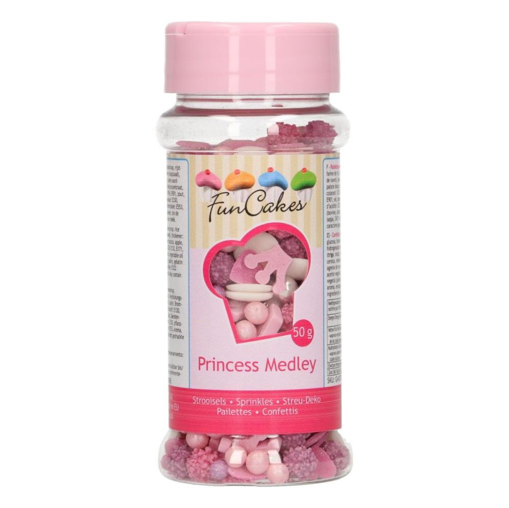 FUNCAKES MIX PRINCESS SUGAR DECORATION 50GR