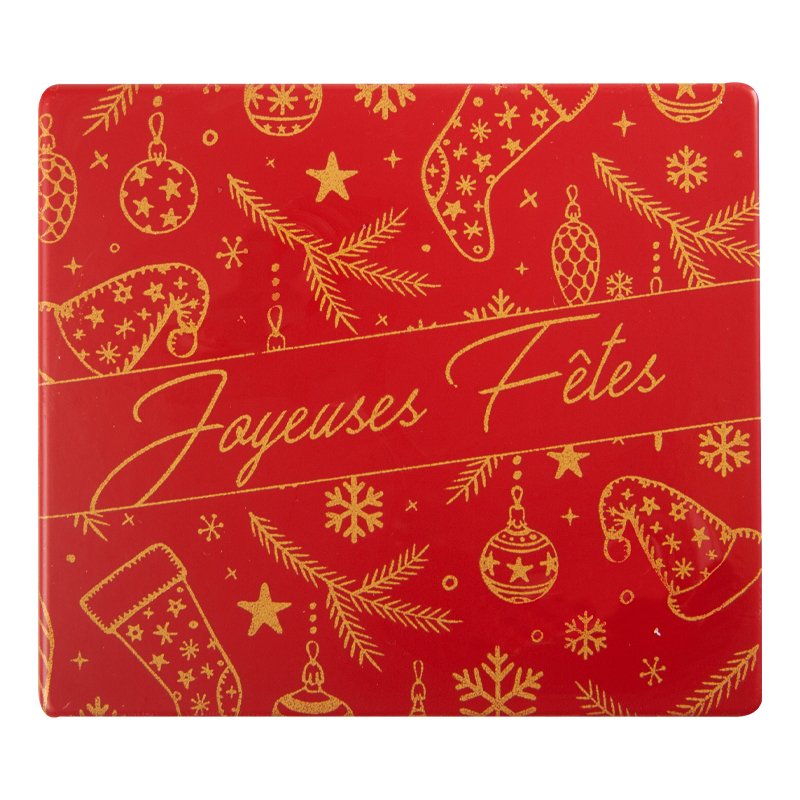 2015729 JOYEUSES FÊTES LOG TOPPERS 9X8CM 40PCS