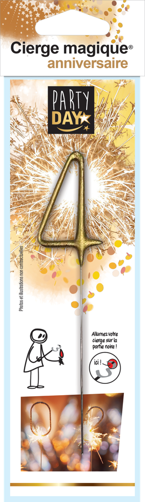 Gold Sparkler Number 4