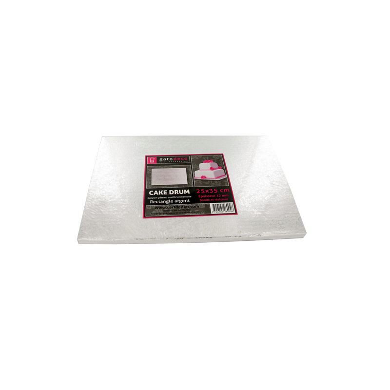 PLATEAU RECTANGULAIRE ARGENT 40 X 60CM