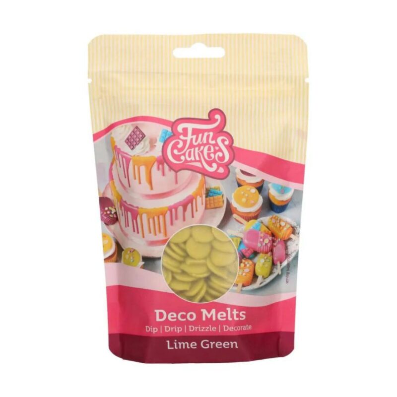 FUNCAKES DECO LIMEGROENE MELTS 250GR