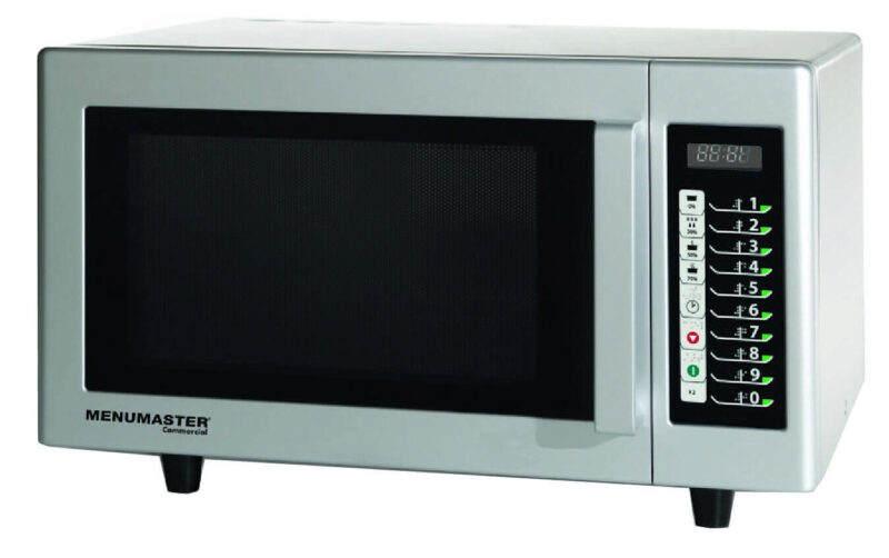 AMANA MENU MASTER RMS510TS MAGNETRON 1000W - 25,5 L ROESTVRIJ STAAL - 20 PROGRAMMA'S