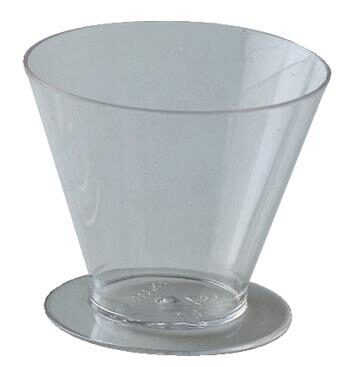 150ML PLASTIC CONE GLASS BOX OF 100 PCES