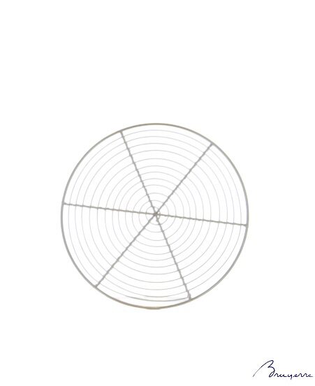 GRILLE CHROMEE RONDE A TARTE 20CM SANS PIEDS