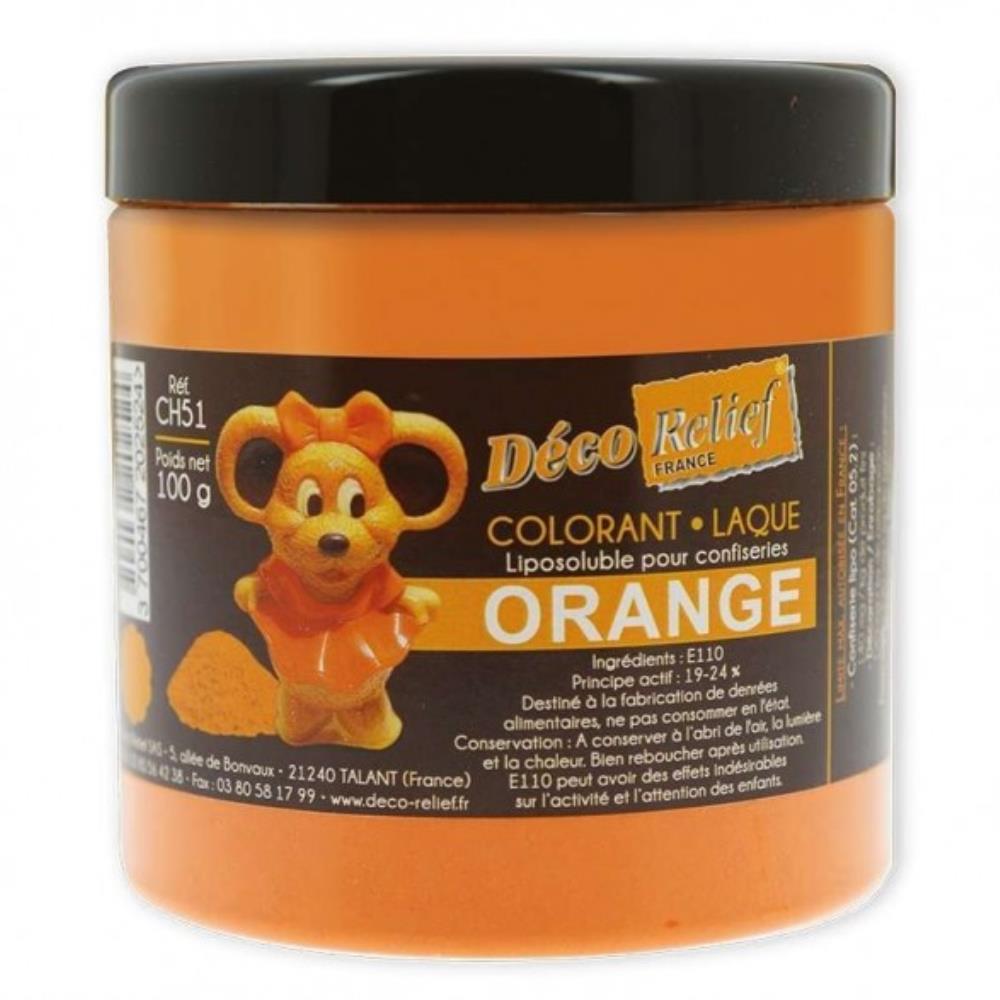 CHOCOLATE COLOURING POWDER ORANGE100GR CH 51