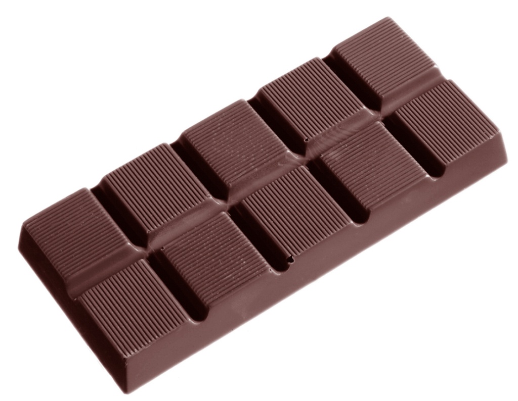 CHOCOLATE TABLET MOLD 84 GR CW1367 1X5 -- 84GR
