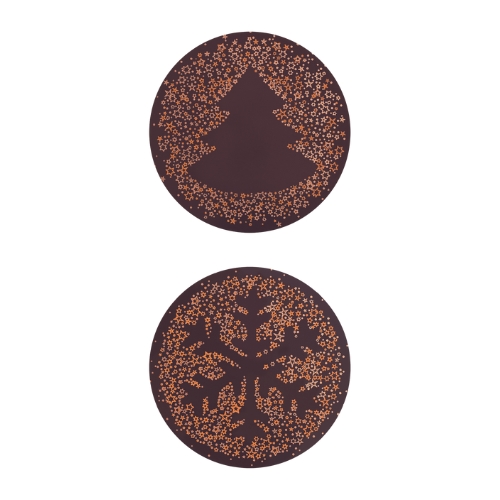 088053 PCB PRINTPLAAT ROND DC SJABLOON 2 DESIGNS Ø 6CM 60STKS ***S/CDE***