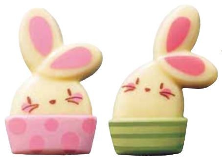 061165 PCB TÊTES DE LAPIN CB 2 DESIGNS 90PCES ***S/CD***