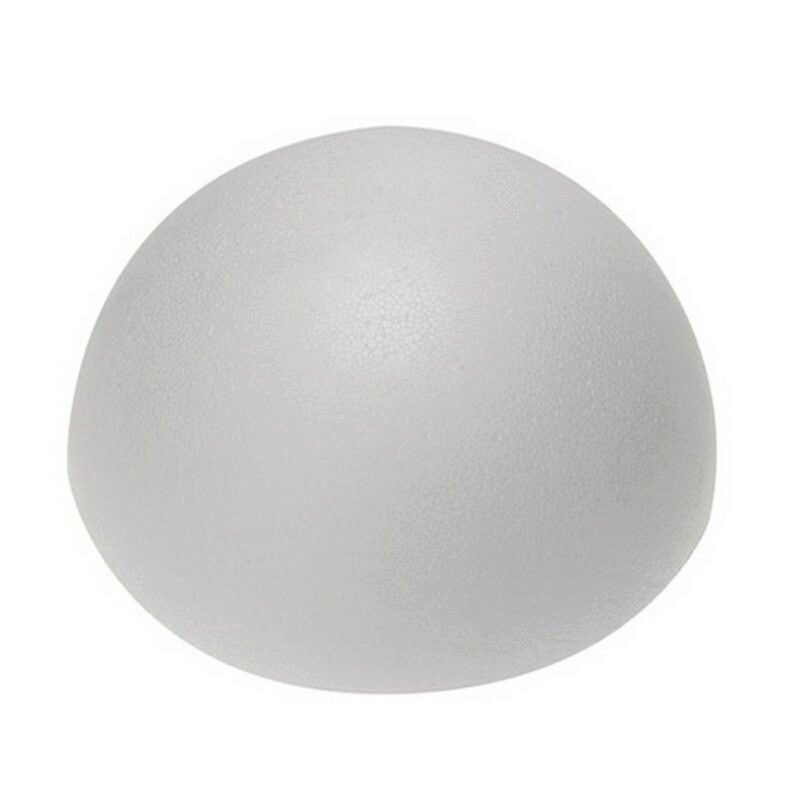 DEMI SPHERE EN POLYSTIRENE BLANC D/50CM