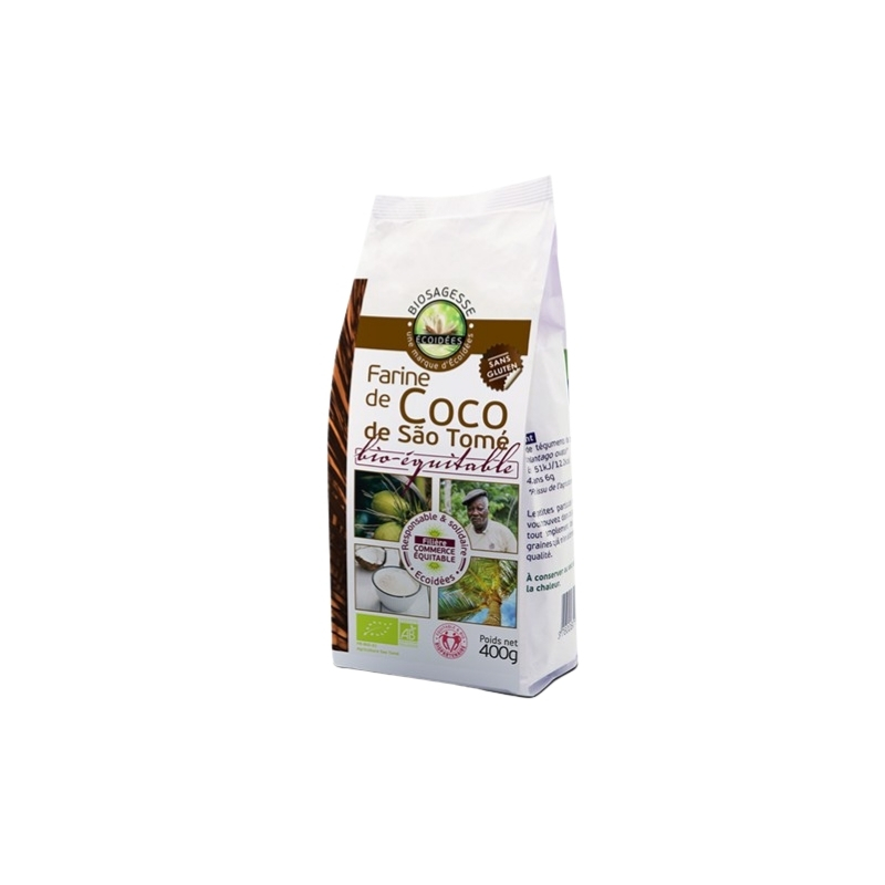 ECOIDEES ORGANIC COCONUT FLOUR 400GR