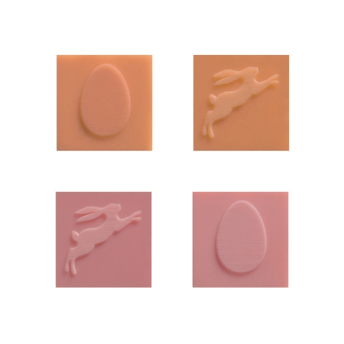 088146 PCB COLORED SQUARES EASTERN RELIEF 2.8CM 180PCS ***S/CDE***