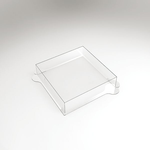 070565 PCB MOULDS ENTREMETS SQUARE FLAT ROUNDED PR100 PIECES 16X16 CM P4 CM 100PCES ***S/CD***