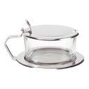 GLAZEN KAASMACHINE MET ROESTVRIJSTALEN STEUN DIAM 12CM