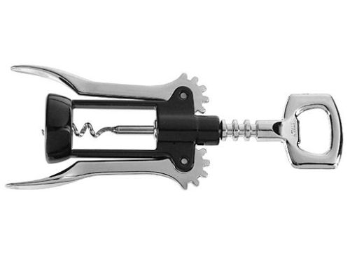 CHROME-BLACK CORKSCREW WITH ARM