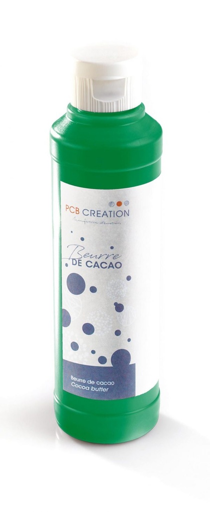 050078 PCB BEURRE DE CACAO COLORÉ VERT (SPIRULINE,CARTHAME) 200 G ***S/CD***