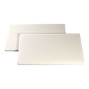 CATERCHEF POLY BOARD GN1/1 WHITE 53X32.5X2CM WITH RIGOLE