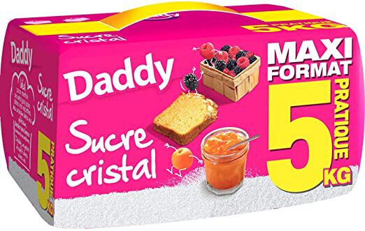 DADDY SUCRE CRISTALISE 5KG SAC ROUGE
