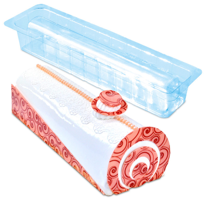 BUB34A MOULE A BUCHE INSERT STANDARD MOYEN EN PVC 25,4X6X5CM 6PCES