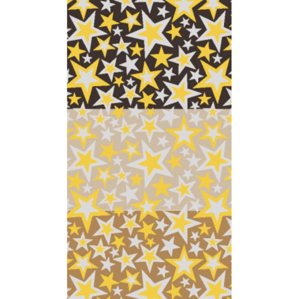 2046012 GOLD AND SILVER STARS TRANSFER 30 X 40CM 30PCS ***ON ORDER***