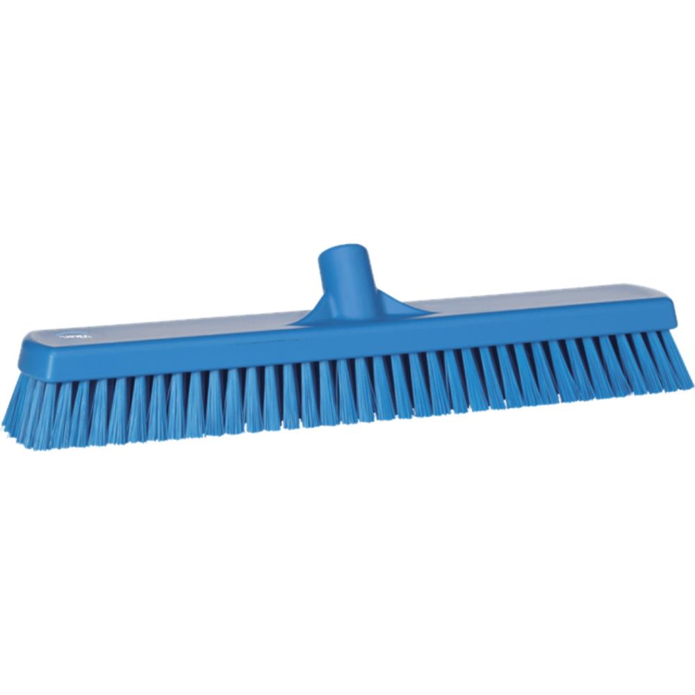 VIKAN 70623 47CM BLUE DECK WASHING BRUSH - FIRM BRISTLE SCOURING