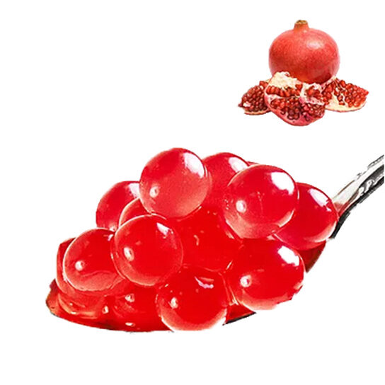 BLACK COFFEE FRUIT PEARLS 3.4KG POMEGRANATE FLAVOR FOR BUBBLE TEA