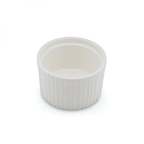 LE COQ EFESO IVOIRE RAMEQUIN PLISSEE 9XH4.5CM PORCELAINE