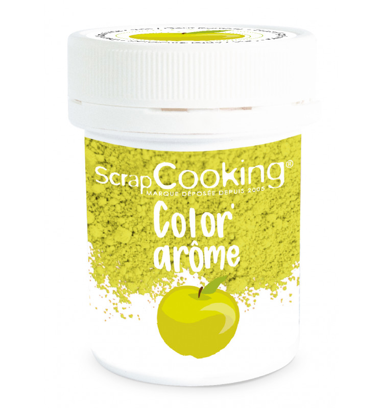 SCRAPCOOKING FOOD SMAAK KLEURSTOF GROEN/APPEL 10GR
