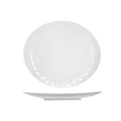C&T ESSENTIALS WHITE OVAL STEAK PLATE 30X27CM - 6695030