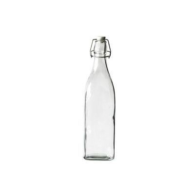 BOUTEILLE LAIT CARREE 32 CM VERRE  1L ***S/CDE***
