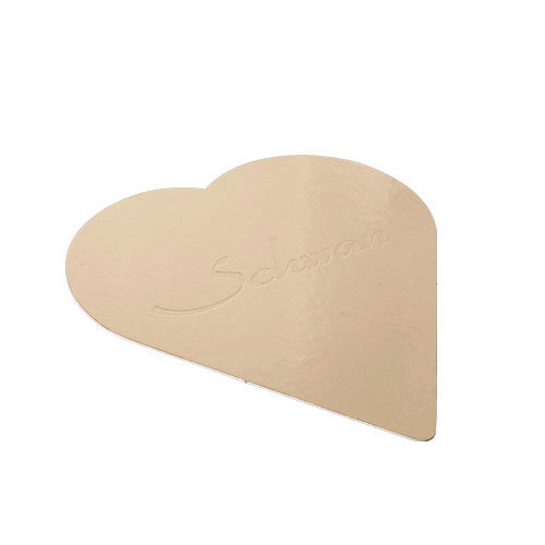 GOLD HEART CARDBOARD 16 CM 25 PCES FOST+ INCLUDED