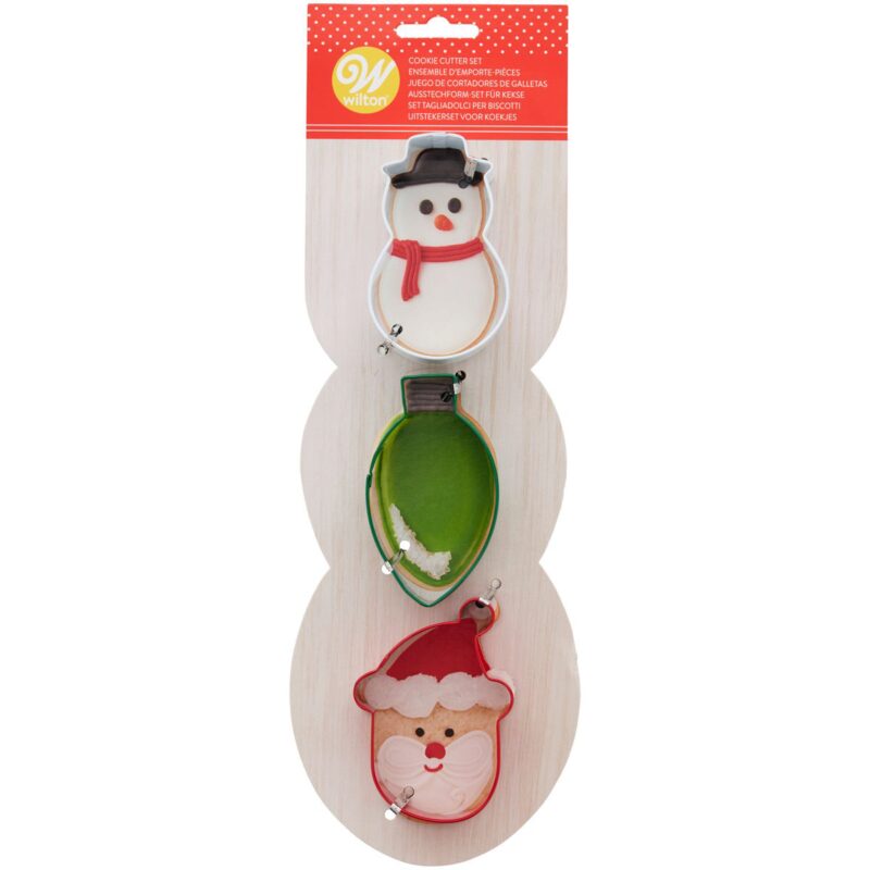 WILTON EMPORTE-PIECE BH NEIGE/PEREE NOEL/LAMPE 3 PCES