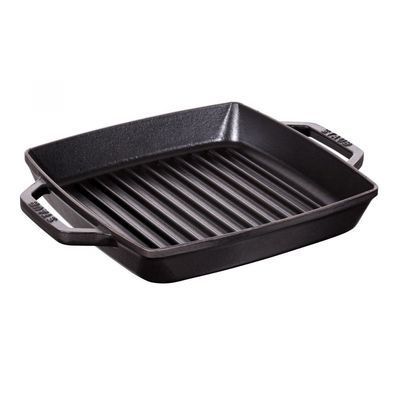 STAUB GRILL HANDGREPEN 23X23CM ZWART