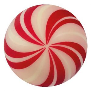 074232 PCB BALLS CB CANDY CANE Ø 3 CM 88PCES ***S/CD***
