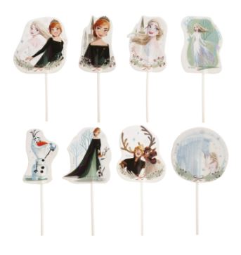 FROZEN CAKE TOPPERS 6 ASSORTMENT 16PCES