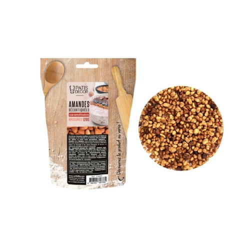 PATISDECOR CARAMELISED ALMOND CHIPS 120GR