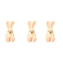 2069155 PLAQUETTE LAPIN SOURIANT RELIEF 5X2CM CHOCOLAT 150 PCES