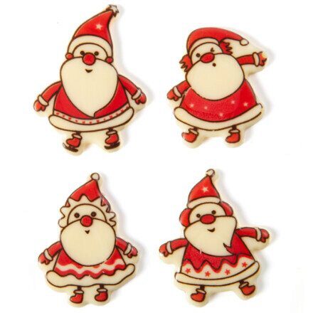 2015162 CHOCOLADE KERSTMAN FIGUURTJES 4,5 X 4 CM 120 STUKS