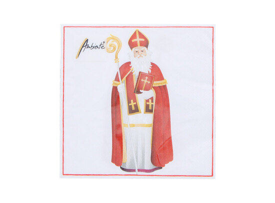 ST. NICHOLAS NAPKIN 33CM X 33CM PACK OF 20PC