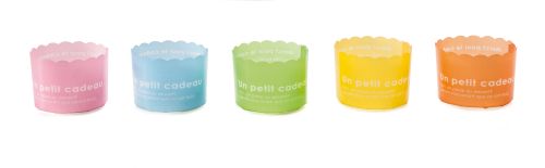 ALCAS MOULE CUPCAKE COULEURS ASSORTIES 130CC Ø60MM H 47MM 100PCES
