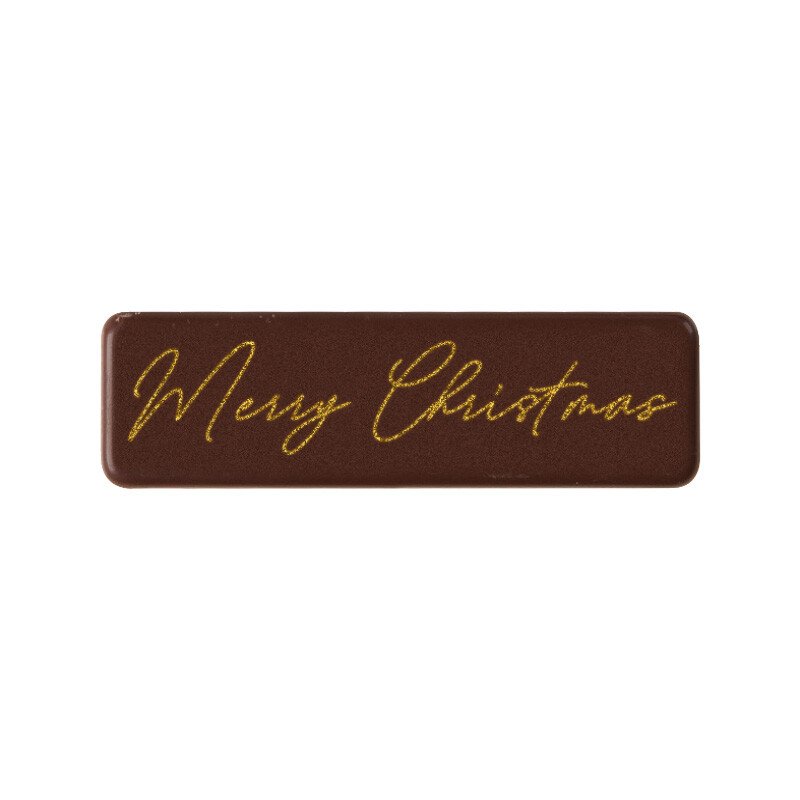 2015383 MERRY CHRISTMAS PLATE 4.5X1.3CM 36PCS ***S/CDE***