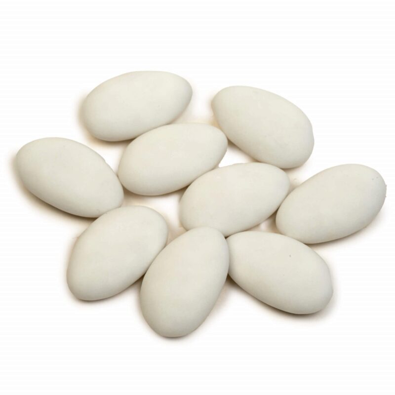 VANPARYS DRAGEE WITTE MATTE CHOCOLADE 1KG