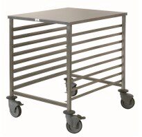 SERVANTE BAS 60/80 HT90-8NIVEAUX  1ARRET S/C2 ROUL FREINS-E60- ESP ENTRE NIV 90MM