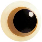 070039 PCB ROUND EYES PAG BROWN Ø 1 CM 323PCES ***s/cd***