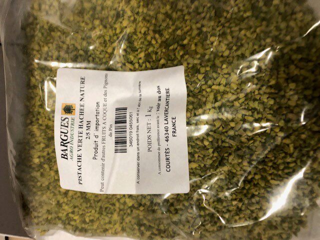 BARGUES GEHAKTE GERST PISTACHE IRAN GROEN 2/5MM 1KG