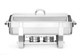HENDI CHAFING DISH FIORA GN1/1- INOX 18/0 2 BRANDERS 58,5X38,5XH31,5CM - 9L