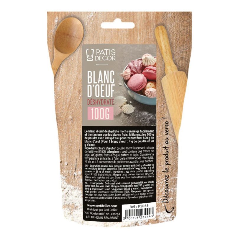 PATISDECOR BLANC D'OEUF EN POUDRE 100GR